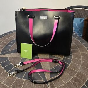 Kate Spade Arbour Hill Kyra Black Pink with COA